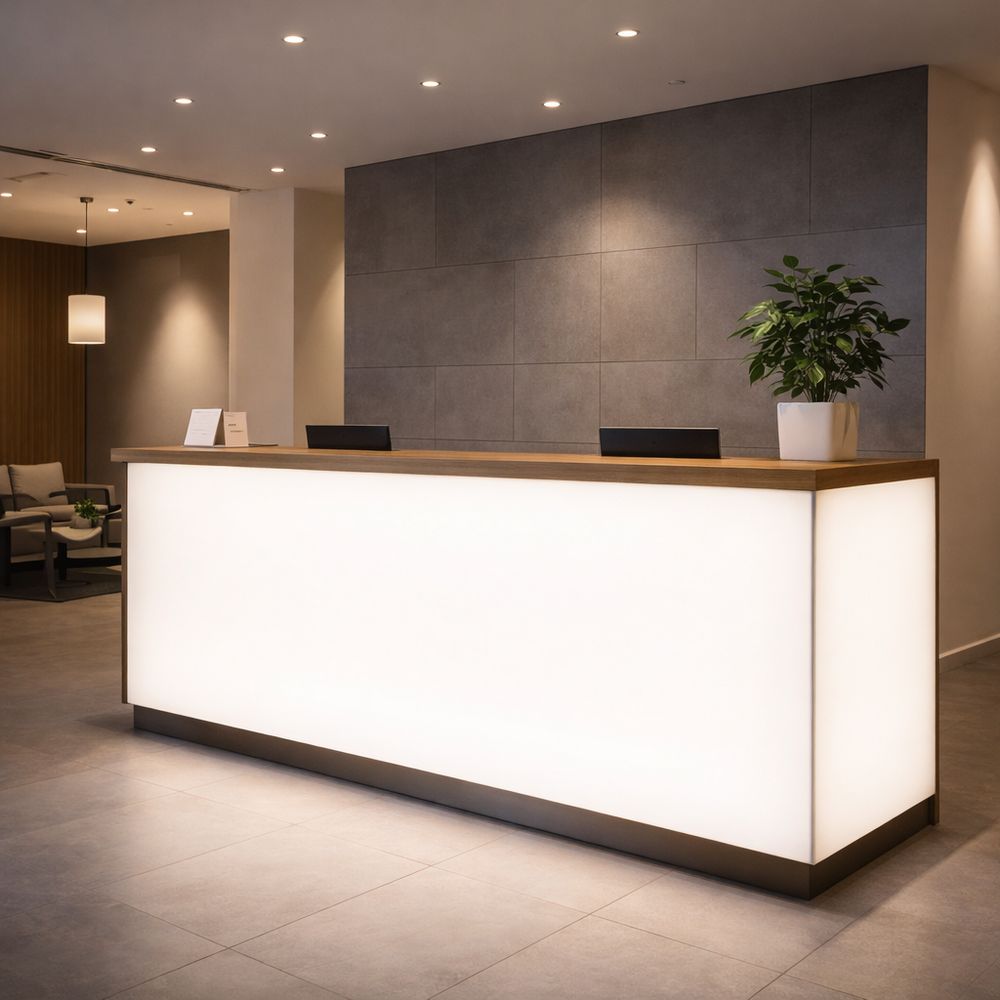 Ресепшна стойка с подсветкой